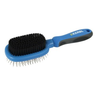 KERBL Double Flexible Brush 24cm Blue / Black KERBL Double Flexible Brush 24cm Blue / Black