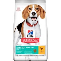 Hill's Science Plan Adult Perfect Weight Medium 12kg Dry Diet Food for Adult Medium Breed Dogs with Chicken